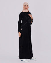 Moonless Night Full Front Open Jilbab