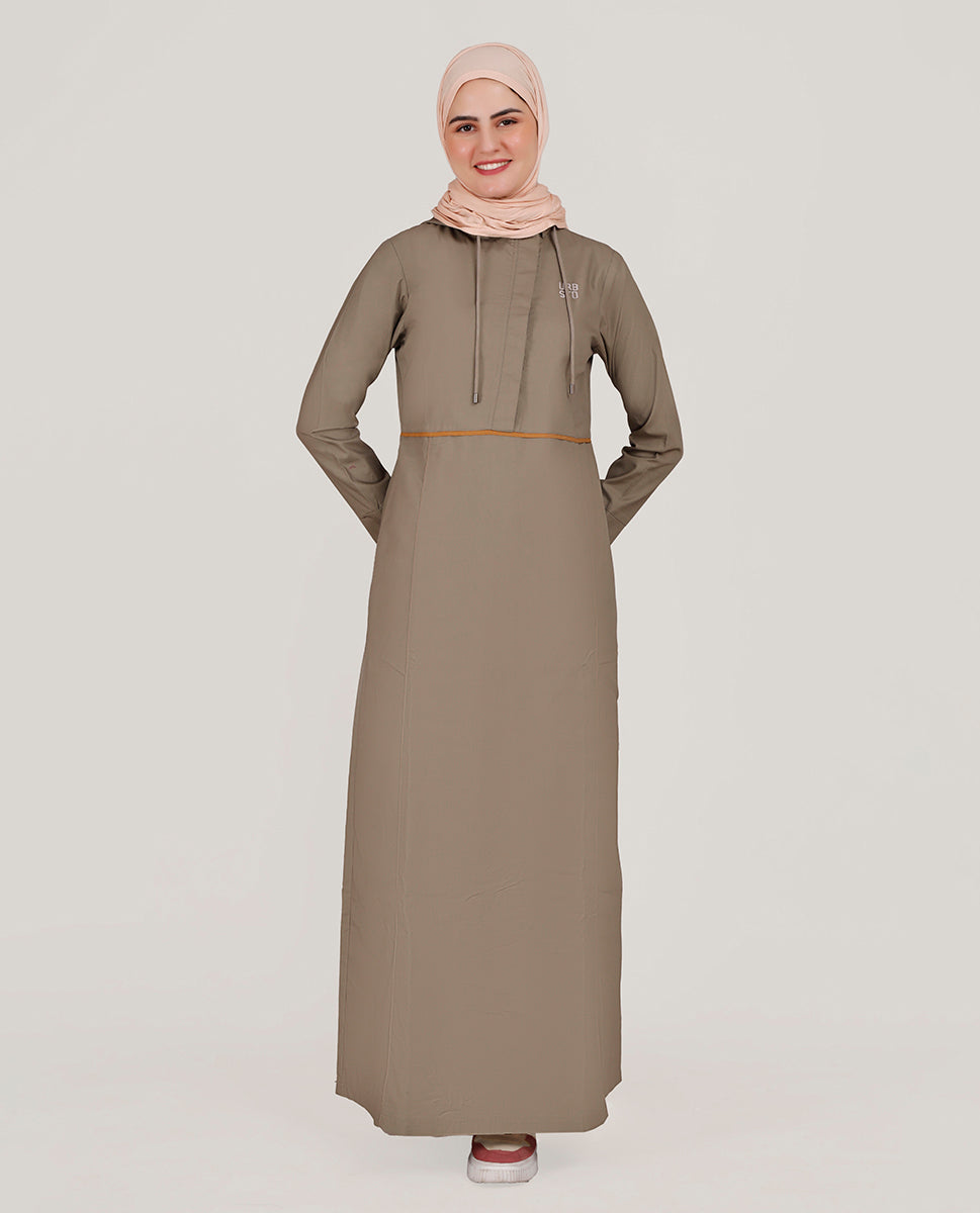 Wet Clay Detachable Hood Jilbab