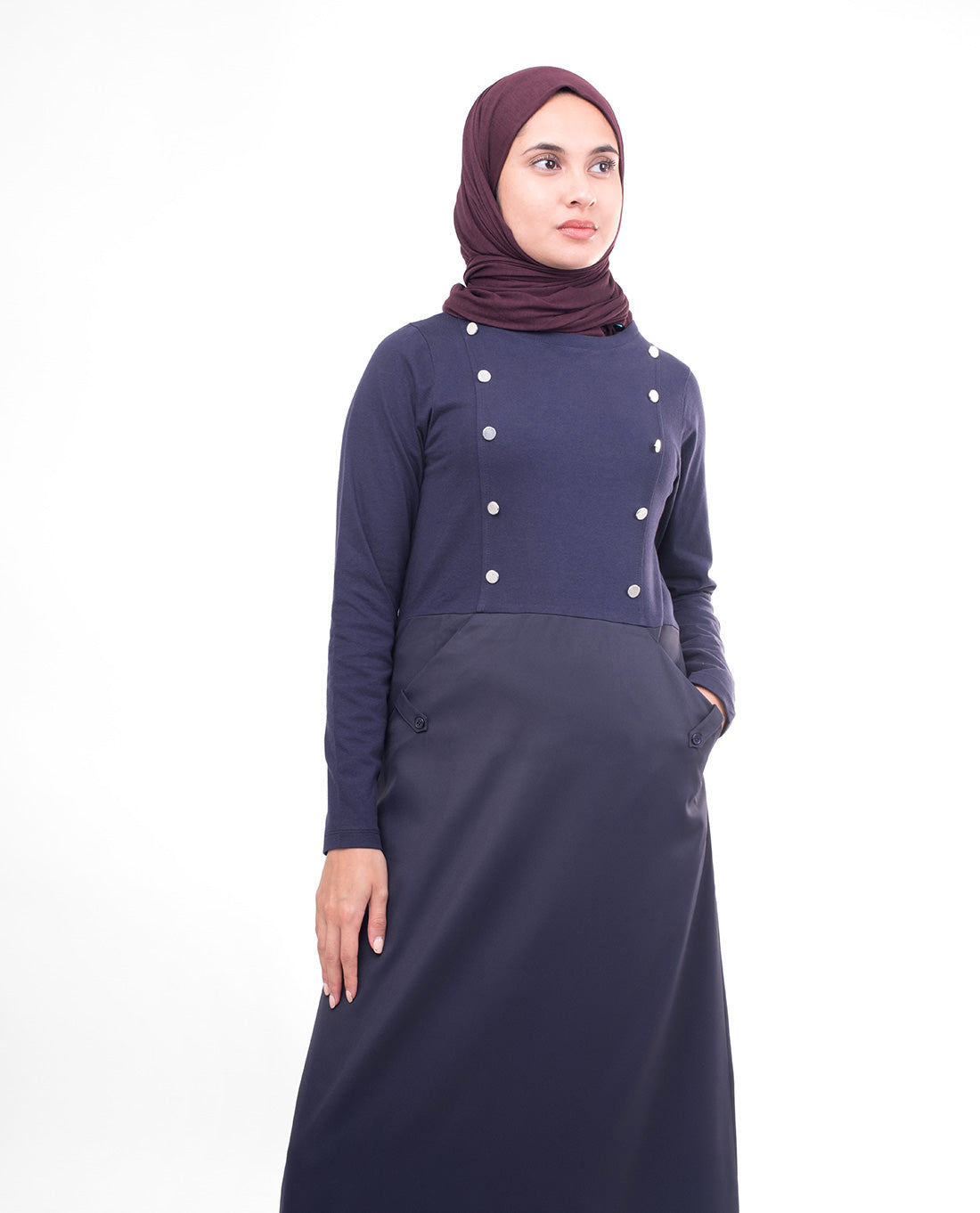 NAVY SMART SISTER JILBAB