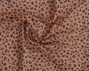 Real Beige Printed Georgette Scarf