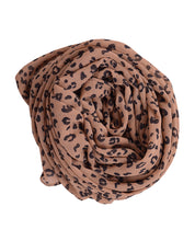 Real Beige Printed Georgette Scarf