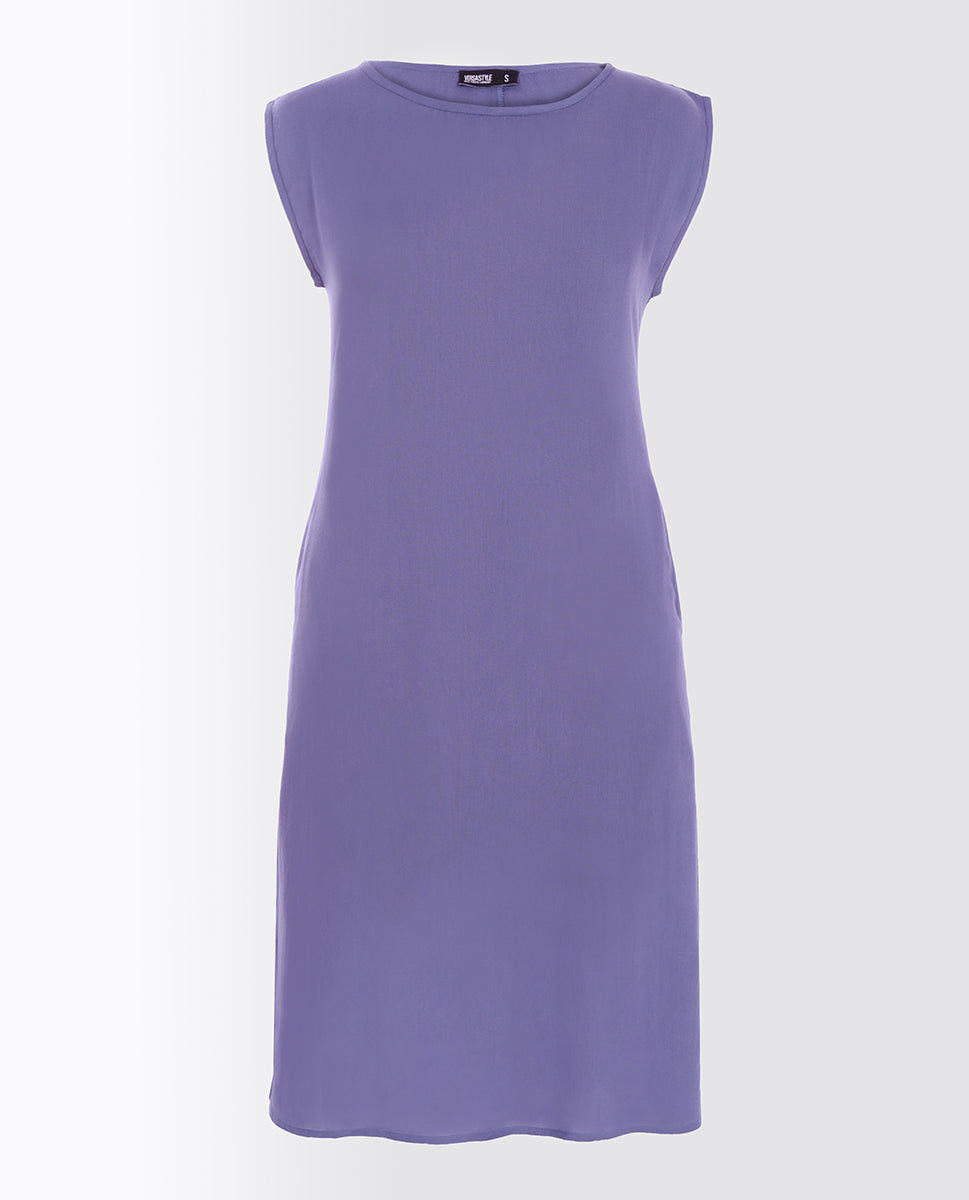 Coronet Blue Rayon Slip Dress