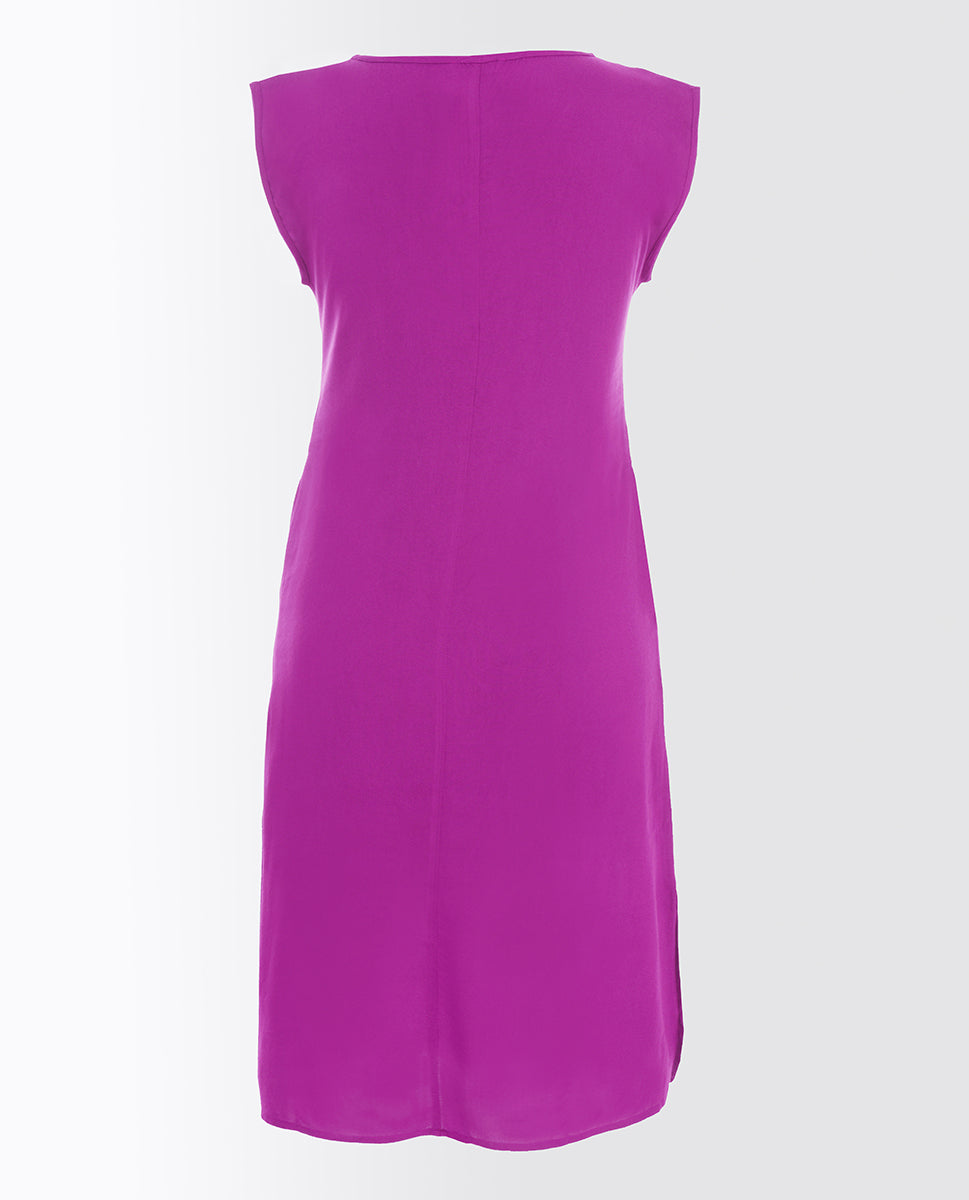 Plum Rayon Slip Dress