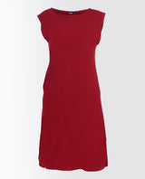 Rumba Red Rayon Slip Dress