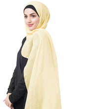 Tendor Yellow Cotton Voile Scarf