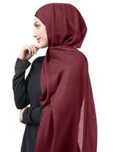 Rum Raisin Cotton Voile Scarf