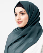 Dark Slate Blue Poly Georgette Scarf