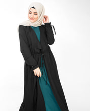 Black Full Length Waterfall Outerwear