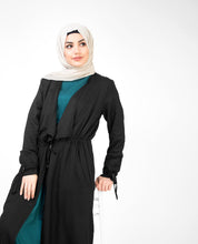 Black Full Length Waterfall Outerwear