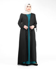 Black Full Length Waterfall Outerwear
