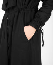 Black Full Length Waterfall Outerwear
