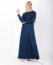 Denim Braided Military Jilbab