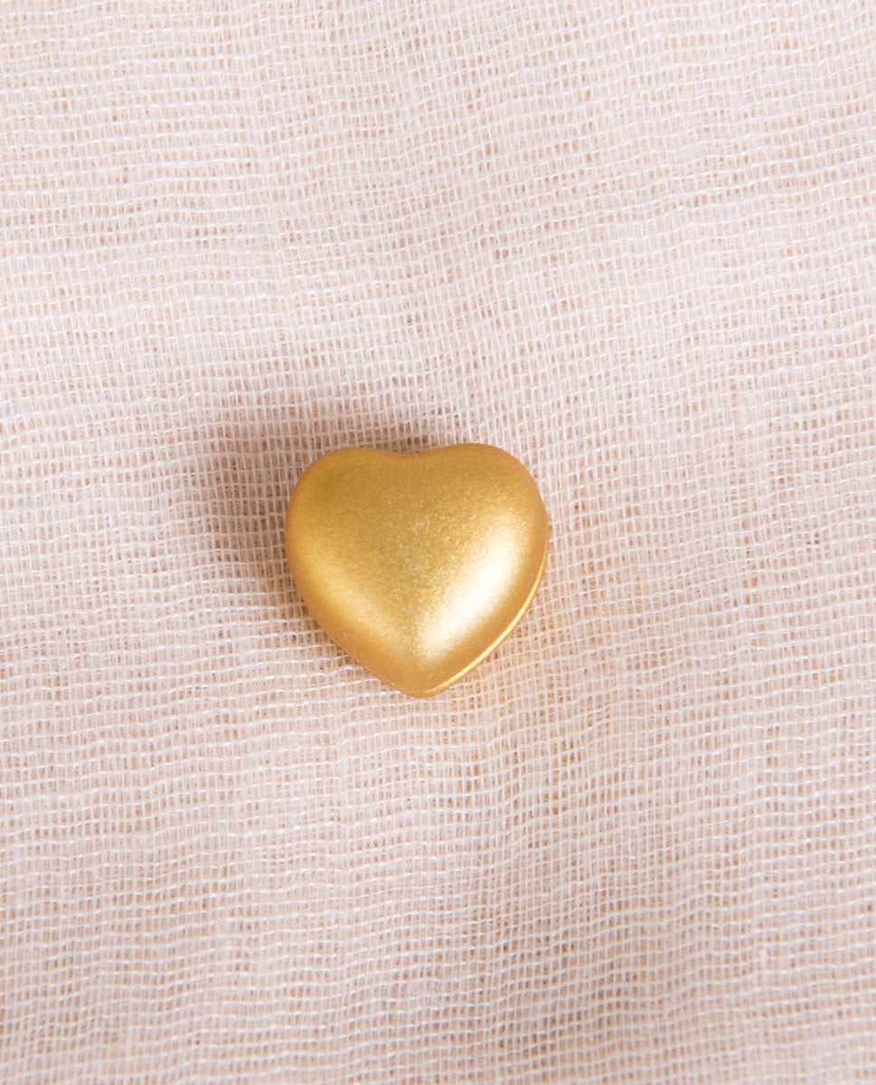 Gold Matte Heart Shaped Hijab Magnets