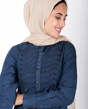 Denim Braided Military Jilbab