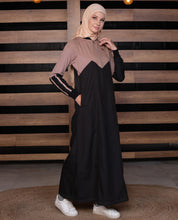 Split Tone Smart look Black Jilbab