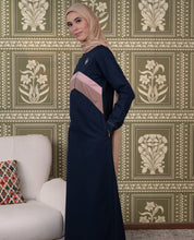 Blue Essence Raised Neck Jilbab
