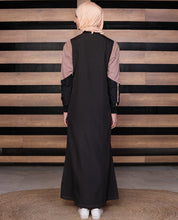 Split Tone Smart look Black Jilbab