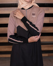 Split Tone Smart look Black Jilbab