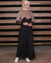 Split Tone Smart look Black Jilbab