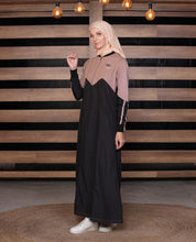 Split Tone Smart look Black Jilbab