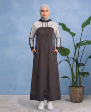 Skyline Contrast Detachable Hood Jilbab