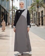 Shadow & Mist Color Block Jilbab