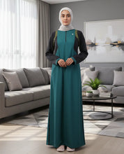 Teal & Black Essential Jilbab