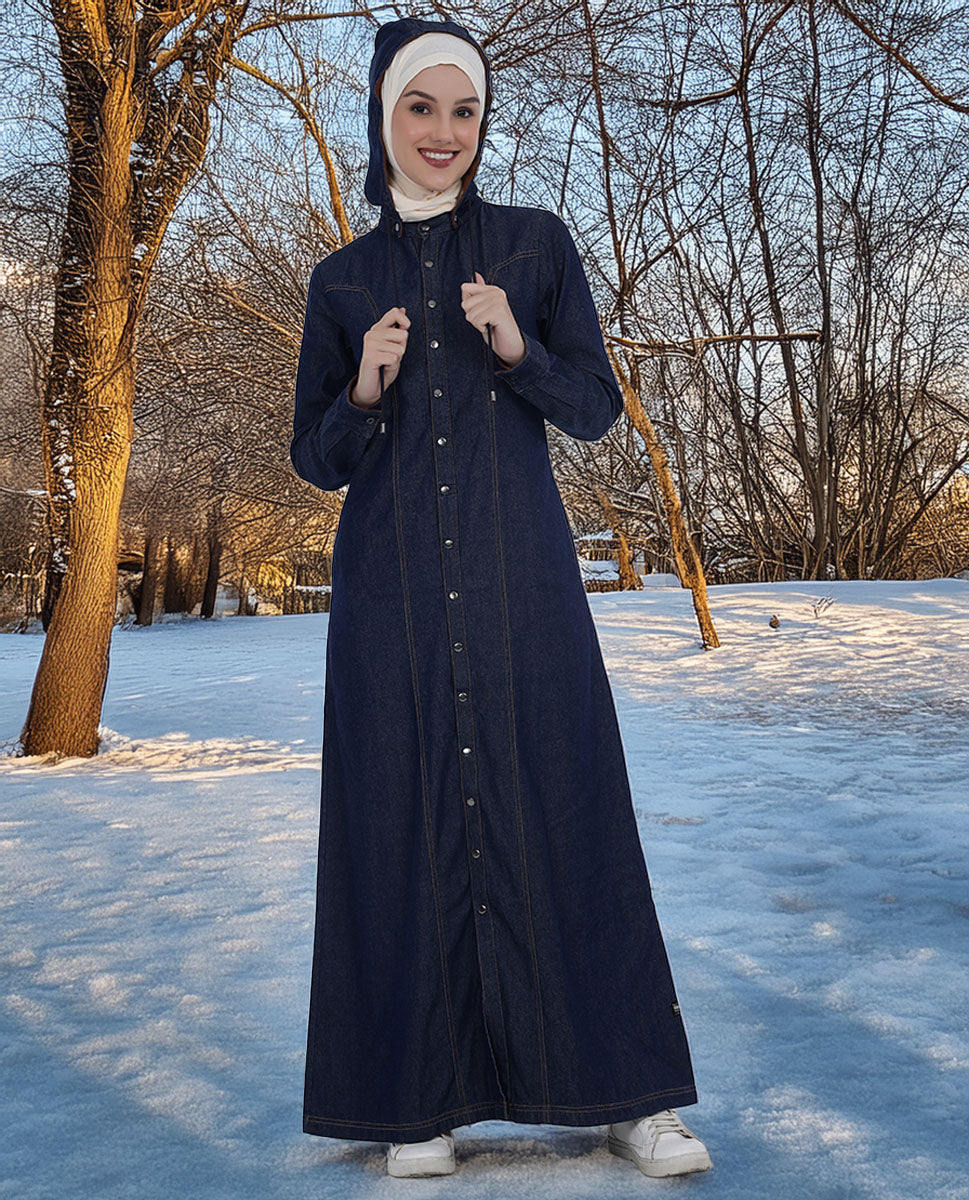 Metroflex Denim Winter Jilbab