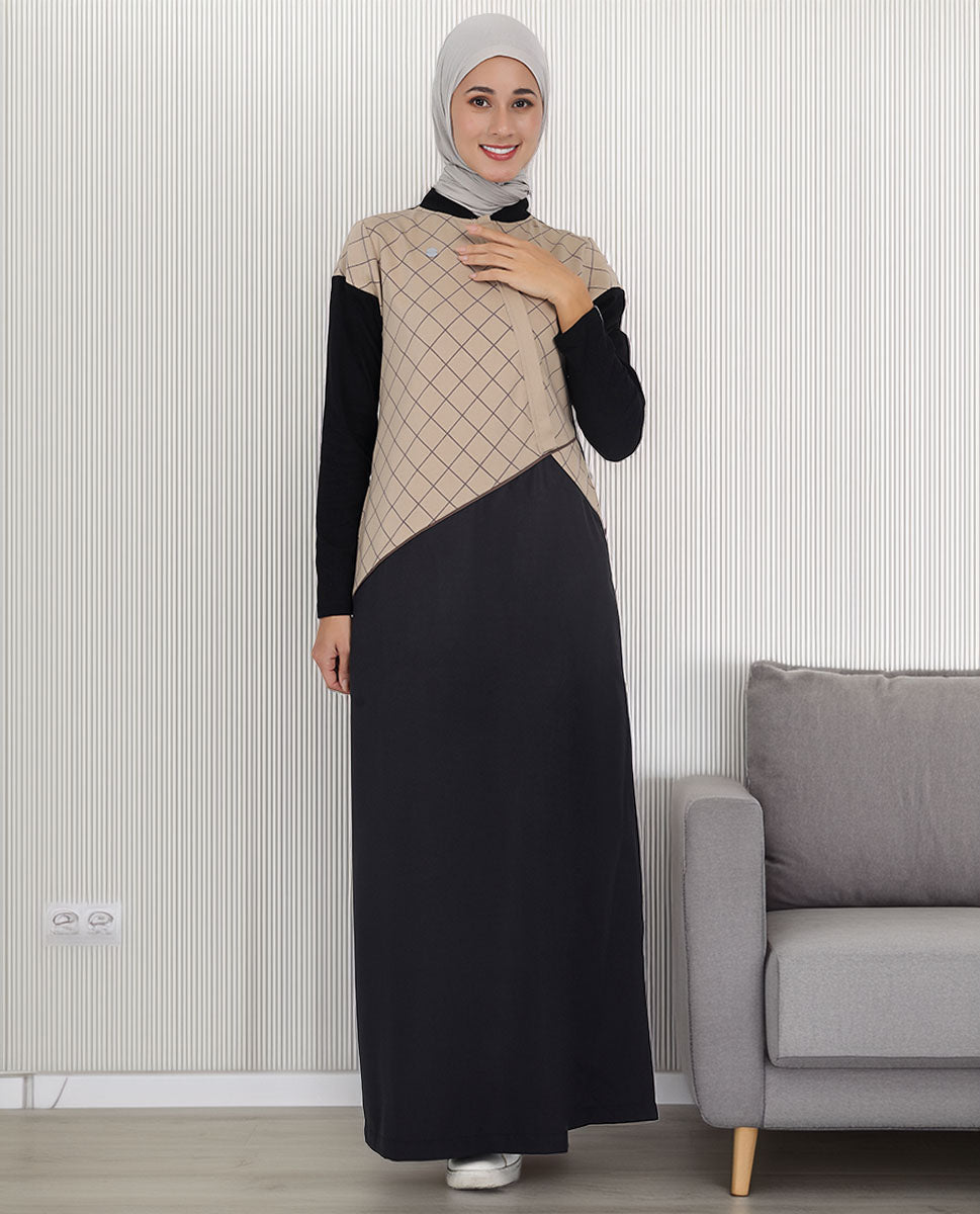 Urban Cross Contrast Colored Jilbab