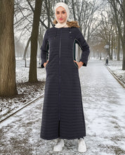 Luxe Fur Hooded Quilted Jilbab