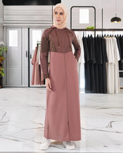 Dual Brown Detachable Hood Jilbab