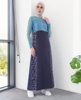 Oceanic Breeze Color Contrast Jilbab