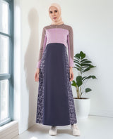 Mauve Story Color Contrast Jilbab