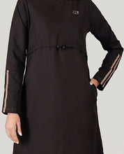 Charcoal Black Chic Look Jilbab