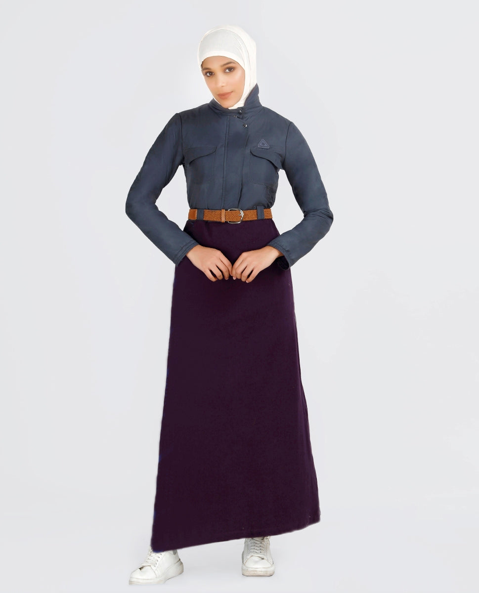 Jacket Style Purple Winter Jilbab