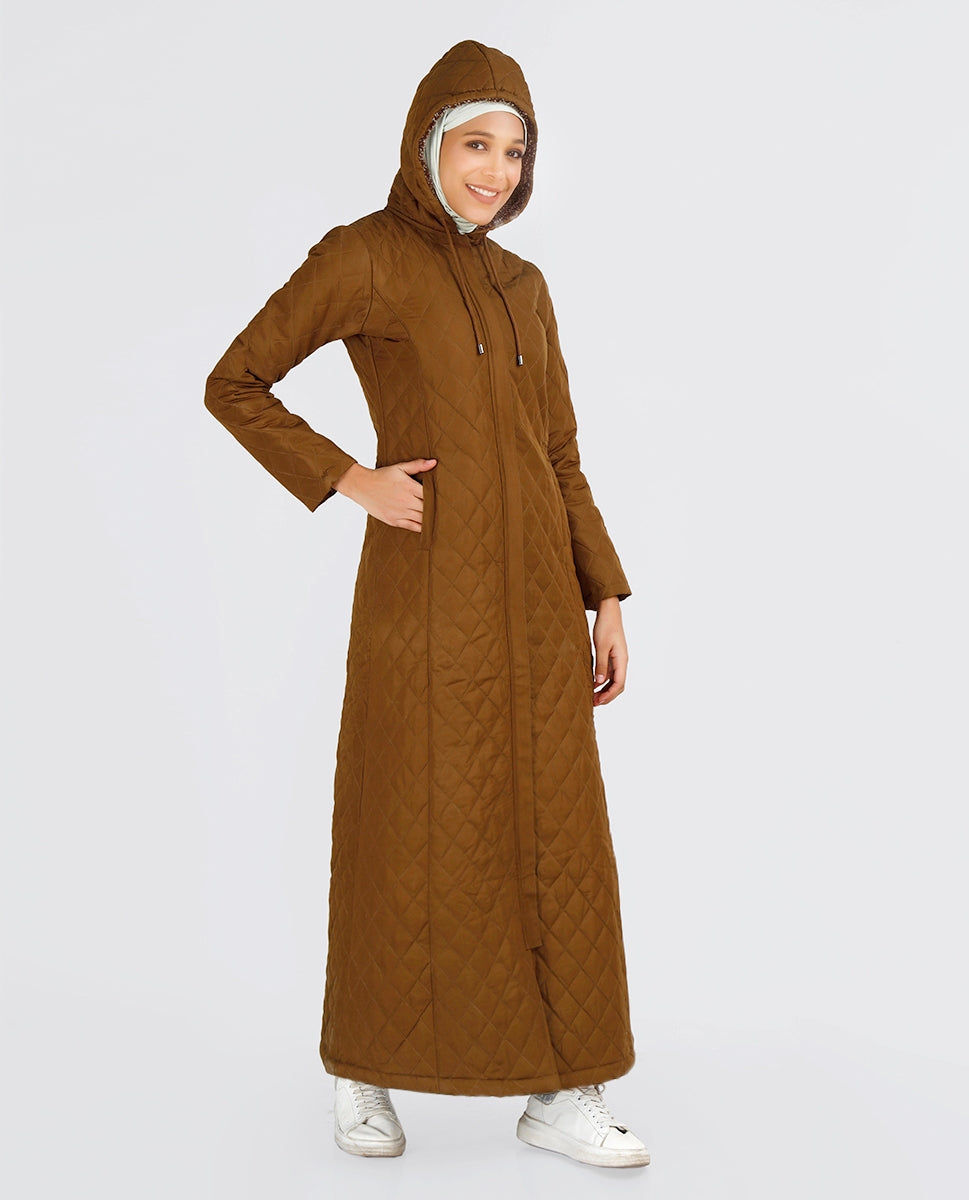 Mustard Brown Premium Winter Jilbab