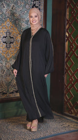 Luxe Jade Embroidered Abaya