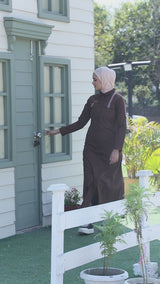 Mocha Essence Flap Pockets Jilbab