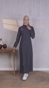 Shale Grey Smart Look Jilbab