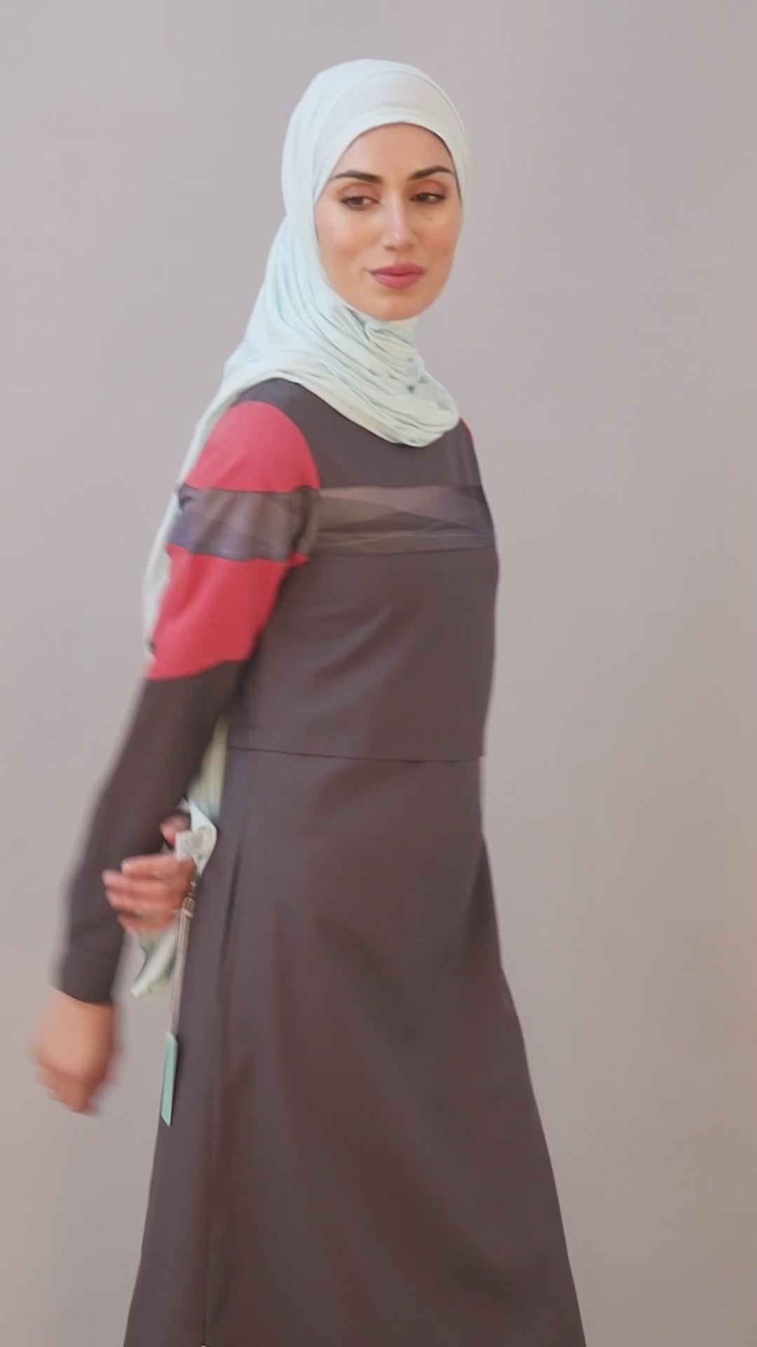 Tornado Grey Coral Touch Jilbab