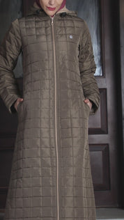 Urban Khaki Quilted Winter Jilbab