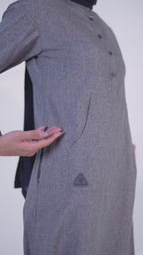 Pebble Grey Smart Look Jilbab
