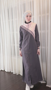 Urban Chic Grey Contrast Jilbab