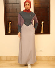 Lovely Lilac Round Collar jilbab