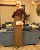 Ripe Olive Round Collar jilbab